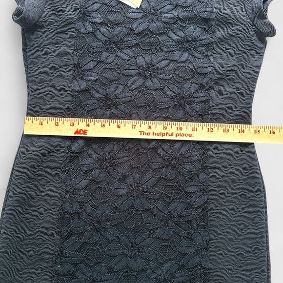 Anthropologie Moulinette Soeurs Dress Medium Navy Blue Jocelyn Lace Sheath NWT - Picture 6 of 16
